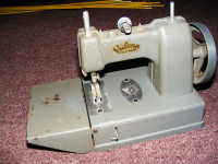 Vulcan Toy Hand Crank Sewing Machine - Made in England - 1950's