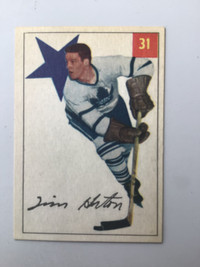 TIM HORTON .... 1954-55 Parkhurst .... very nice card