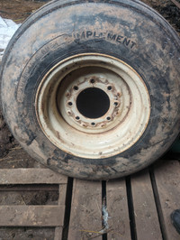 Farm implement tires and rim.