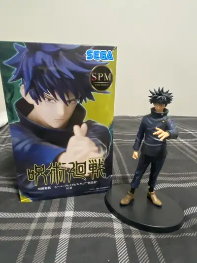 Two Megumi Fushiguro figures Jujutsu Kaisen One comes with the original box and the other does not,...