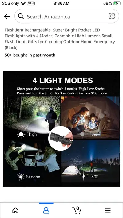 This is a brand new never been used at all 2000 lumen tactical flashlight. It’s the perfect size, no...