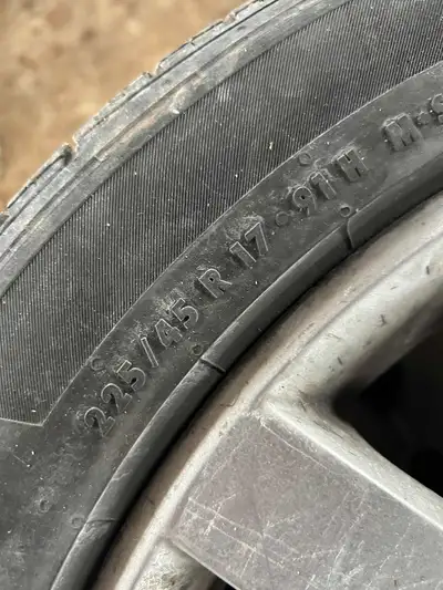 Tires came off a 2013 wagon. Tires probably have 1-2 more summers in them. Rims are in great shape n...