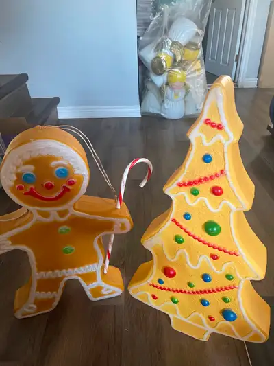 2pc blowmold gingerbread set 24” firm price, View more