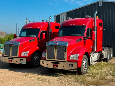 2018 & 2019 KW T880 Paccar MX13-510 HP, 18spd, 46,000lb double locking rear diffs, 4.10 ratio, 13,30...