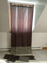 Panneaux de rideaux à pattes opaque Curtain Panels tab tops