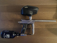 Paintball marker, Spyder Electra with tank and loader