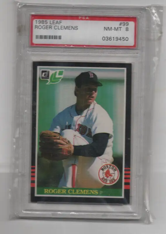 ROGER CLEMENS BASEBALL ROOKIE CARD PSA-8 | Arts & Collectibles ...