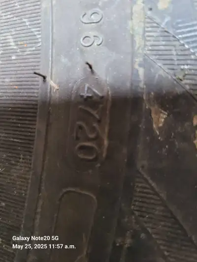 I have 2 tires 90% treads exillent condition and shape they are like new both have evenly treaded