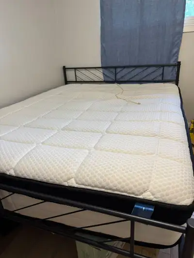Queen Size Bed Frame + Mattress, View more