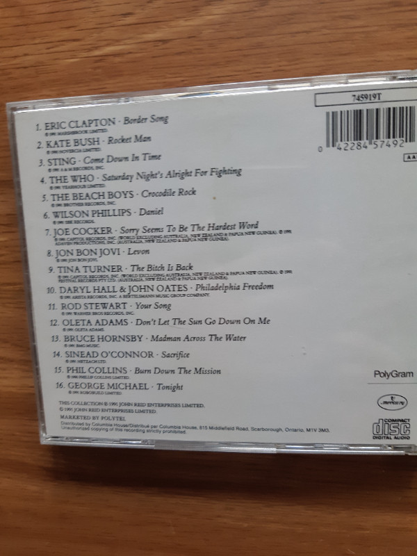2 Cd musique Elton John Music CD dans CD, DVD et Blu-ray  à Lévis - Image 3
