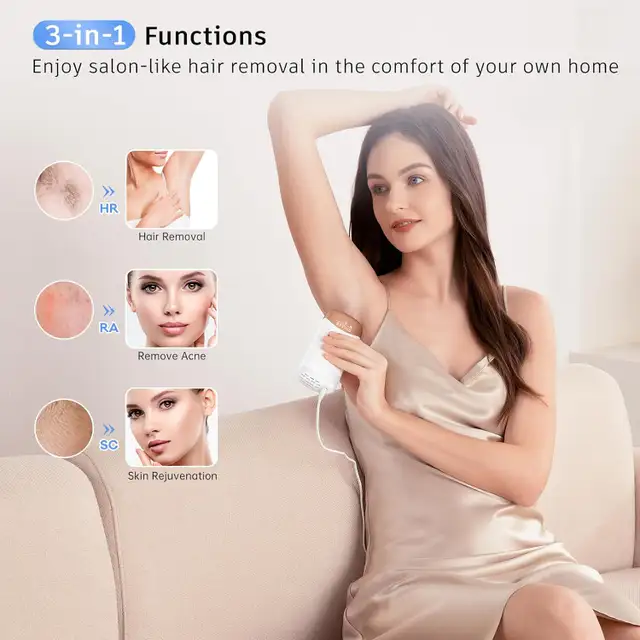 Laser Hair Removal Painless IPL Laser Hair Removal Device 3 In 1