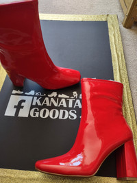 Women's red boots size 9, coutgo, Kanata, ottawa