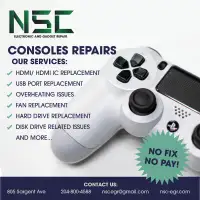Console Repairs and Servicing - PS4, PS5, Xbox One, Series X