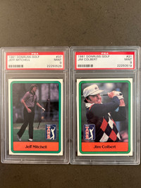 Jeff Mitchell and Jim Colbert Graded Golf Cards