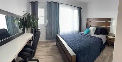 Petit 3 ½ complètement meublé, idéal pour travailleur temporaire. Inclus dans le logement : ✔️ Meubl...