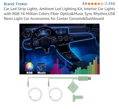 Fimker Car LED Strip light, View more