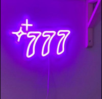 Angel Number 777 Neon Sign