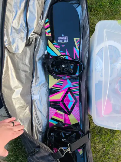 Ladies Snowboard and Boots, View more