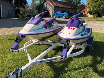 Matching 1994 Seadoo SPI’s in very good condition with double trailer. Seadoo’s have been well maint...