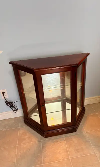 Lighted curio cabinet, View more
