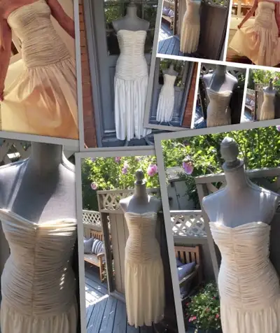 ⭐️Vintage Holt Renfrew beautiful classic cream dress⭐️, View more