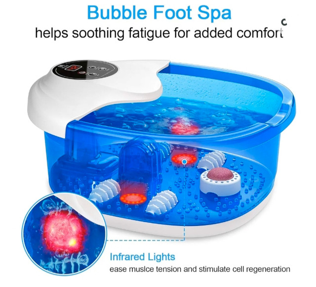 Foot Bath Massager with Heat 5 in 1 in Health & Special Needs in Kitchener / Waterloo - Image 4