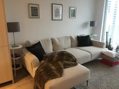 Refresh your living space with this stylish Structube Victor left-facing sectional sofa, perfect for...