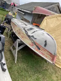 14 foot Aluminum boat and motor 