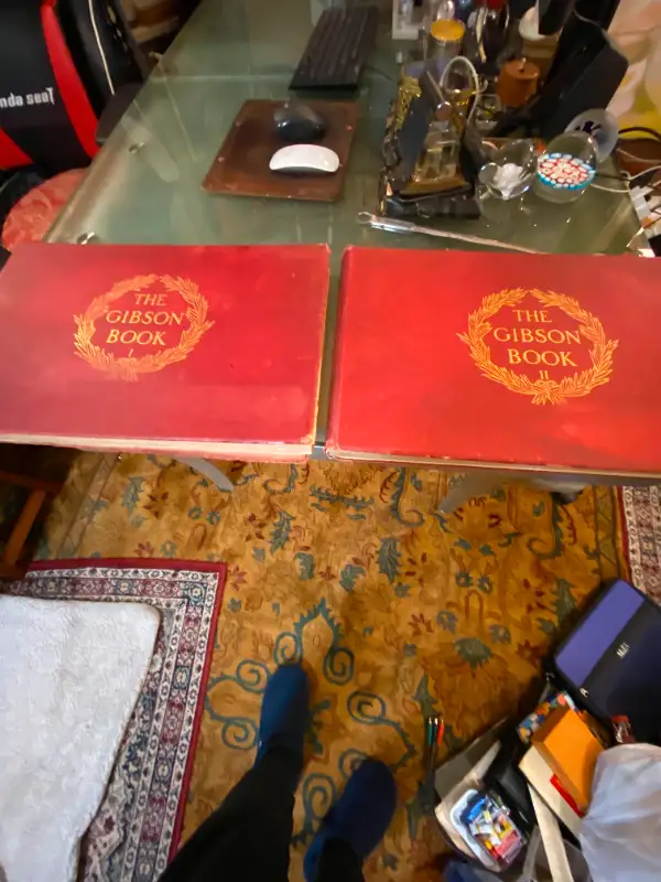 Antique The Gibson Book Volume 1 & 2 Hard Cover Books in Arts & Collectibles in Vancouver - Image 2