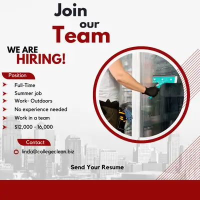 Description Join Our Team at College Clean Exteriors! Are you looking for a full-time position that...