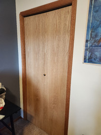 Bifold Door, Oak Veneer, 36" Wide