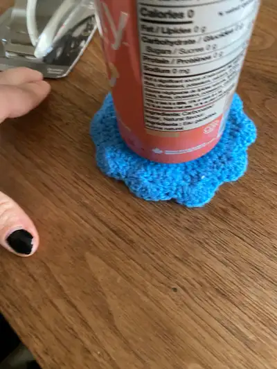 Free crocheted coaster, View more