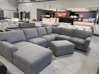 Floor model!  Fabric Sectional , View more