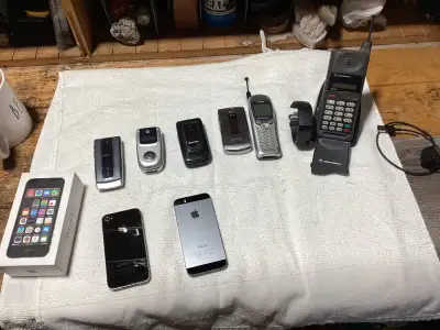 Al phones were replaced over time by new ones All worked great at time even fit bit Asking $150. Obo...