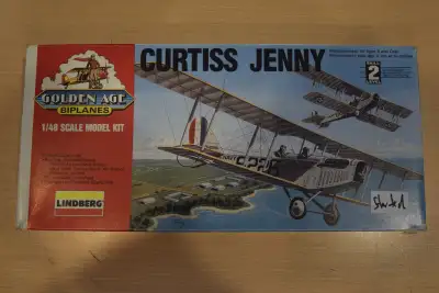 Curtiss Jenny by Lindberg - 1:48 Scale This kit is barely Begun Lindberg 72583 LI-006-A PLEASE READ...