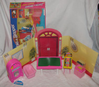 Vintage Barbie & Skipper Game Room Incomplete, Box