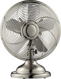 Retro 12” Stainless Steel Table Fan - REDUCED