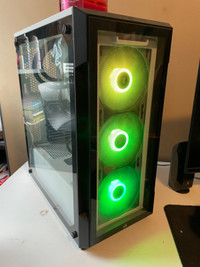 Gaming PC with RGB lights