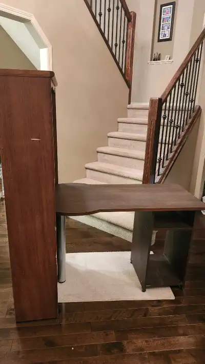 Desk & bookshelf, View more