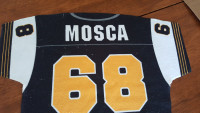 Hamilton Tiger-Cats Angelo Mosca Jersey Shaped Rally Towel