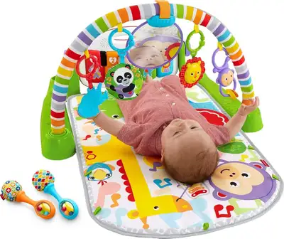 Fisher-Price Baby Playmat Deluxe Kick & Play Piano Gym Learning, View more
