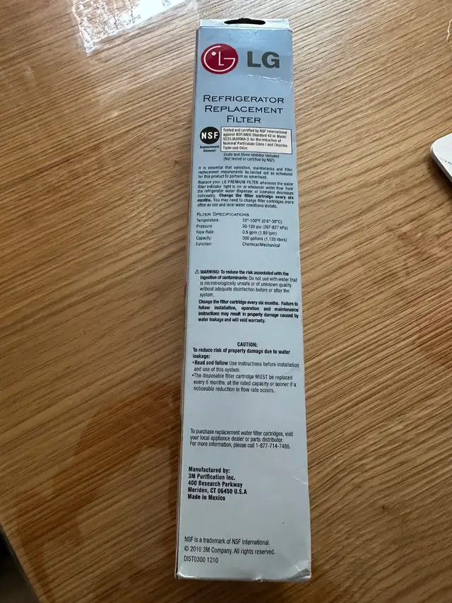 LG Refrigerator Replacement filter in Refrigerators in Oakville / Halton Region - Image 3