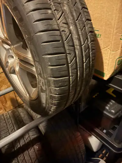 Originally from my 2006 Acura CSX. Barely used, still very new. Rims are original Acura alloy rims....