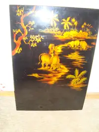 Large picture on wood