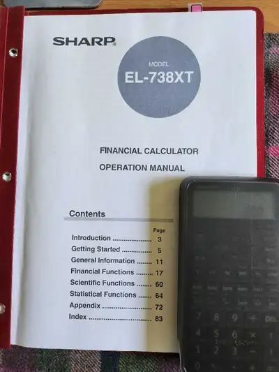 Sharp EL-738XT Financial Calculator, View more