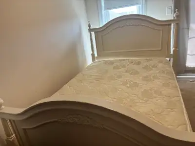 Bed frame + Mattress + Dresser + Mirror for sale, View more