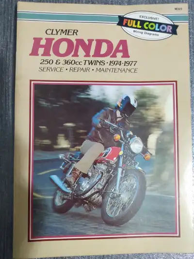 work shop manual: 1) Honda CB125 (parts list) 15.- 2) Honda CB125-175 (shop manual) 20.- 3) Honda XL...