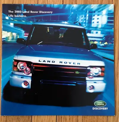 2003 LAND ROVER DISCOVERY BROCHURE FOR SALE, View more