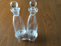 Burettes en verre pour huile et vinaigre