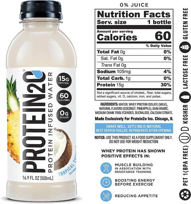 Protein2o Low-Calorie Protein-Infused Water in Kitchen & Dining Wares in Winnipeg - Image 2